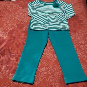 Crazy 8 toddler girl pants and top